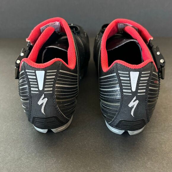 Specialized Comp MTB Mens Cycling Shoes Sz Black Red SPD Cleats Body Geometry main image 5